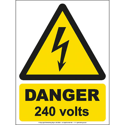 Danger 240 volts