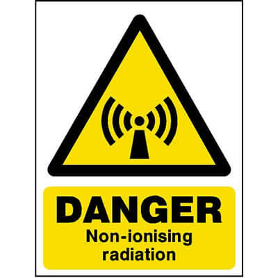 Danger non-ionising radiation sign