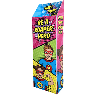 Be a Soaper Hero Hand Cleaning Station